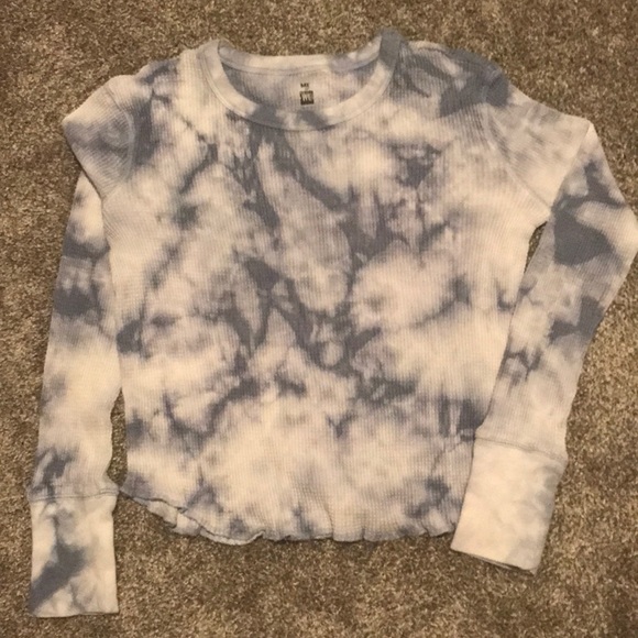 Me to We Tops - Me To We Blue Marble Ruffle Top